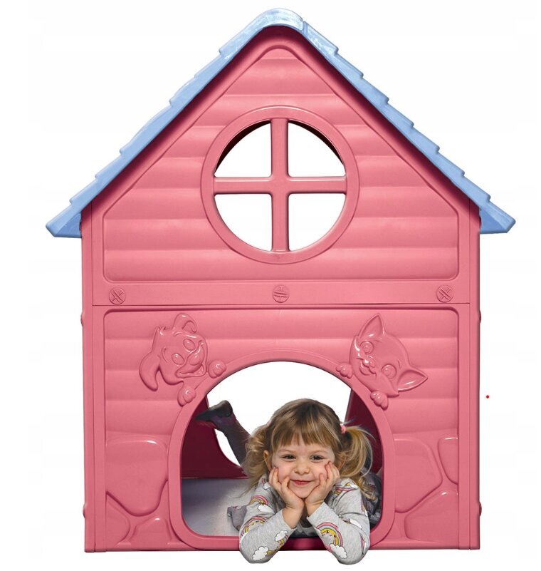 Žaidimų namelis vaikams, rožinis kaina ir informacija | Vaikų žaidimų nameliai | pigu.lt