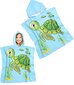 Vaikiškas paplūdimio rankšluostis- pončas su gobtuvu Vėžliukas, 60x90 cm kaina ir informacija | Rankšluosčiai | pigu.lt