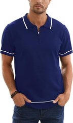 Мужская рубашка поло Remxi, синяя цена и информация | Футболка мужская | pigu.lt