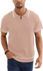 Мужская рубашка поло Remxi, бежевая   цена и информация | Мужские футболки | pigu.lt