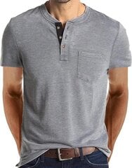 Marškinėliai vyrams Cooleep, pilki kaina ir informacija | Vyriški marškinėliai | pigu.lt