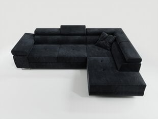 Kampinė sofa Tonny, juoda kaina ir informacija | Minkšti kampai | pigu.lt