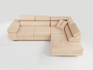 Kampinė sofa Tonny, smėlio spalvos kaina ir informacija | Minkšti kampai | pigu.lt