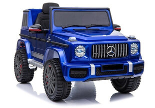 Товар с повреждённой упаковкой. Одноместный электромобиль для детей Mercedes G63, синий глянцевый цена и информация | Детские игрушки с поврежденной упаковкой | pigu.lt