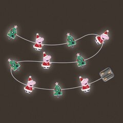 Kalėdinė girlianda Peppa Pig 10 LED, 1,65m kaina ir informacija | Girliandos | pigu.lt