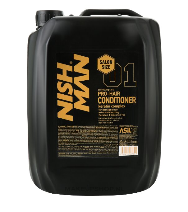 Plaukų kondicionierius Nishman Pro Hair Conditioner vyrams, 5000 ml kaina ir informacija | Balzamai, kondicionieriai | pigu.lt