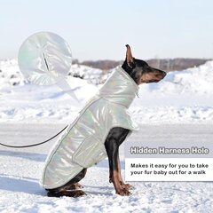 Непромокаемая куртка для собак, неоновая XXL цена и информация | Одежда для собак | pigu.lt