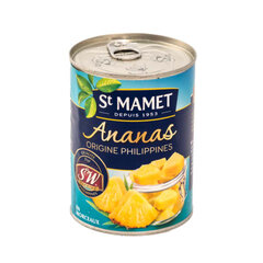 Ananasų gabaliukai sirupe St Mamet, 570g kaina ir informacija | Konservuotas maistas | pigu.lt