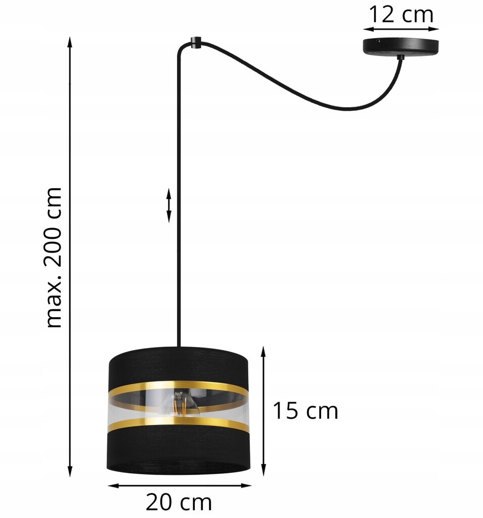 LightHome pakabinamas šviestuvas Spider Elegance Gold kaina ir informacija | Pakabinami šviestuvai | pigu.lt