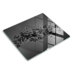 Stiklinė pjaustymo lenta Abstrakčios 3D formos, 60x52 cm kaina ir informacija | Pjaustymo lentelės | pigu.lt