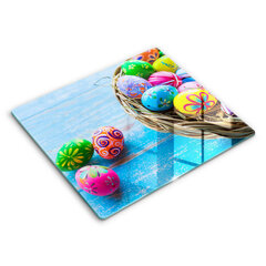 Stiklinė pjaustymo lenta Velykiniai kiaušiniai Velykiniai kiaušiniai, 60x52 cm kaina ir informacija | Pjaustymo lentelės | pigu.lt