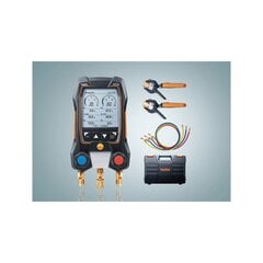 Цифровой коллектор с беспроводными датчиками температуры и шлангами Testo 550s Smart Kit цена и информация | Психрометры, термометры, измерители pH, ORP | pigu.lt