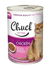 Chuck Chunks Adult Cat Vištienos konservai katėms su vištiena, 400gr x 10 vnt. kaina ir informacija | Konservai katėms | pigu.lt