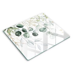 Stiklinė pjaustymo lenta Dažyti augalai, 60x52 cm kaina ir informacija | Pjaustymo lentelės | pigu.lt