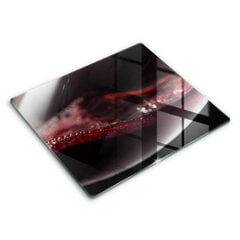 Stiklinė pjaustymo lenta Raudonasis vynas taurėje, 60x52 cm цена и информация | Разделочная доска | pigu.lt