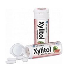 Kramtomoji guma Miradent Xylitol, arbūzas, 30 g цена и информация | Зубные щетки, пасты | pigu.lt