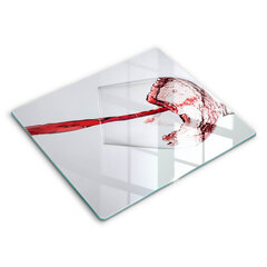 Stiklinė pjaustymo lenta raudonas vynas, 60x52 cm цена и информация | Разделочная доска | pigu.lt