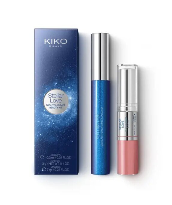 Makiažo rinkinys Kiko Milano Stellar Love: blakstienų tušas, lūpų dažai ir lūpų blizgis kaina ir informacija | Lūpų dažai, blizgiai, balzamai, vazelinai | pigu.lt