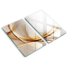 Stiklinė pjaustymo lenta Abstrakčios formos, 2x30x52 cm kaina ir informacija | Pjaustymo lentelės | pigu.lt