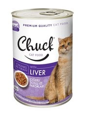 Chuck Chunks Adult Cat Liver konservai katėms su kepenimis, 400gr x 10 vnt. kaina ir informacija | Konservai katėms | pigu.lt
