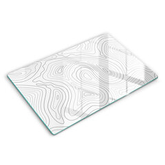 Stiklinė pjaustymo lenta Abstrakčios formos, 80x52 cm kaina ir informacija | Pjaustymo lentelės | pigu.lt