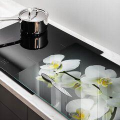 Stiklinė pjaustymo lenta Baltos orchidėjų gėlės, 80x52 cm kaina ir informacija | Pjaustymo lentelės | pigu.lt
