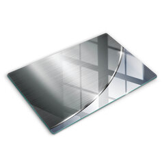 Stiklinė pjaustymo lenta Metalo abstrakcijos modelis, 80x52 cm цена и информация | Разделочная доска | pigu.lt