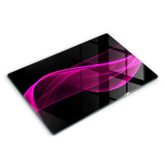 Stiklinė pjaustymo lenta Rožinė abstrakcija, 80x52 cm kaina ir informacija | Pjaustymo lentelės | pigu.lt