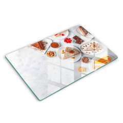 Stiklinė pjaustymo lenta Torto saldumas, 80x52 cm kaina ir informacija | Pjaustymo lentelės | pigu.lt