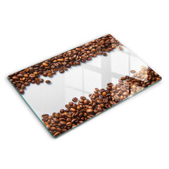 Stiklinė pjaustymo lenta Kavos pupelės, 80x52 cm kaina ir informacija | Pjaustymo lentelės | pigu.lt