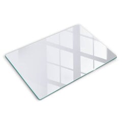 Stiklinė pjaustymo lenta balta spalva, 80x52 cm kaina ir informacija | Pjaustymo lentelės | pigu.lt
