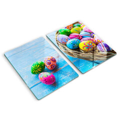 Stiklinė pjaustymo lenta Velykiniai kiaušiniai Velykiniai kiaušiniai, 2x40x52 cm kaina ir informacija | Pjaustymo lentelės | pigu.lt