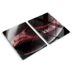 Stiklinė pjaustymo lenta Raudonasis vynas taurėje, 2x40x52 cm цена и информация | Разделочная доска | pigu.lt