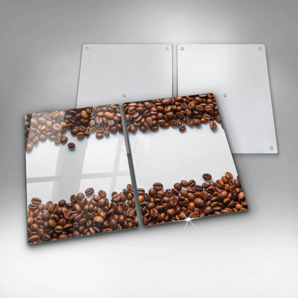 Stiklinė pjaustymo lenta Kavos pupelės, 2x40x52 cm kaina ir informacija | Pjaustymo lentelės | pigu.lt