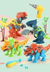 Konstruktorių rinkinys Dinozaurai su atsuktuvu цена и информация | Игрушки для мальчиков | pigu.lt