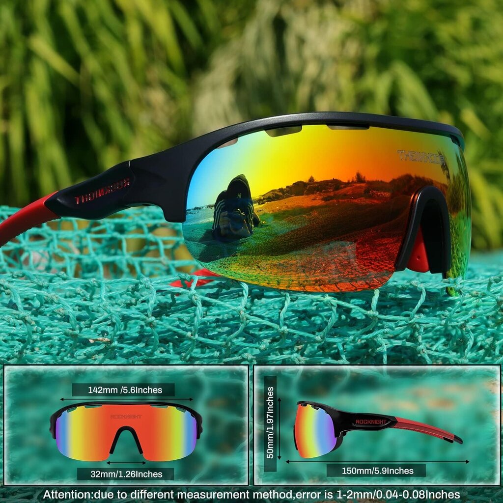 Sportiniai akiniai nuo saulės Rocknight HD, įvairių spalvų kaina ir informacija | Sportiniai akiniai | pigu.lt