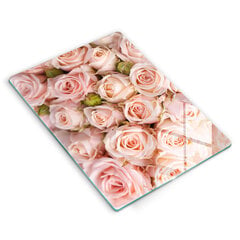 Stiklinė pjaustymo lenta Švelnių rožių puokštė, 40x52 cm kaina ir informacija | Pjaustymo lentelės | pigu.lt