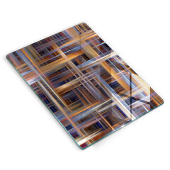 Stiklinė pjaustymo lenta Abstrakčios dažų linijos, 40x52 cm kaina ir informacija | Pjaustymo lentelės | pigu.lt