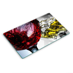 Stiklinė pjaustymo lenta Stiklinės vyno, 52x30 cm kaina ir informacija | Pjaustymo lentelės | pigu.lt