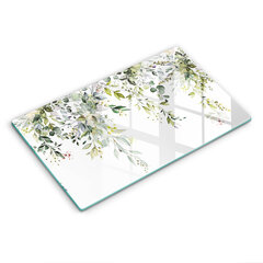 Stiklinė pjaustymo lenta Dekoratyviniai lapai ir gėlės, 52x30 cm kaina ir informacija | Pjaustymo lentelės | pigu.lt