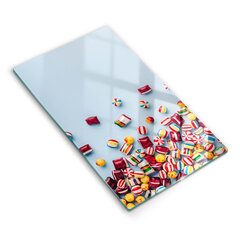 Stiklinė pjaustymo lenta Spalvingi saldainiai, 30x52 cm kaina ir informacija | Pjaustymo lentelės | pigu.lt