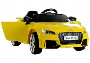 Vienvietis elektromobilis Audi TT RS, geltonas kaina ir informacija | Elektromobiliai vaikams | pigu.lt