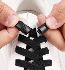 Эластичные шнурки без завязывания, Electronics LV-941, черный, 2 шт цена и информация | Средства для ухода за одеждой и обувью | pigu.lt
