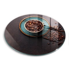 Stiklinė pjaustymo lenta Puodelis kavos pupelių, 30 cm kaina ir informacija | Pjaustymo lentelės | pigu.lt