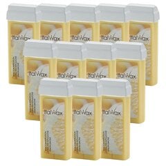 Vaško kasetė ItalWax Lemon, 12x100 ml kaina ir informacija | Depiliacijos priemonės | pigu.lt