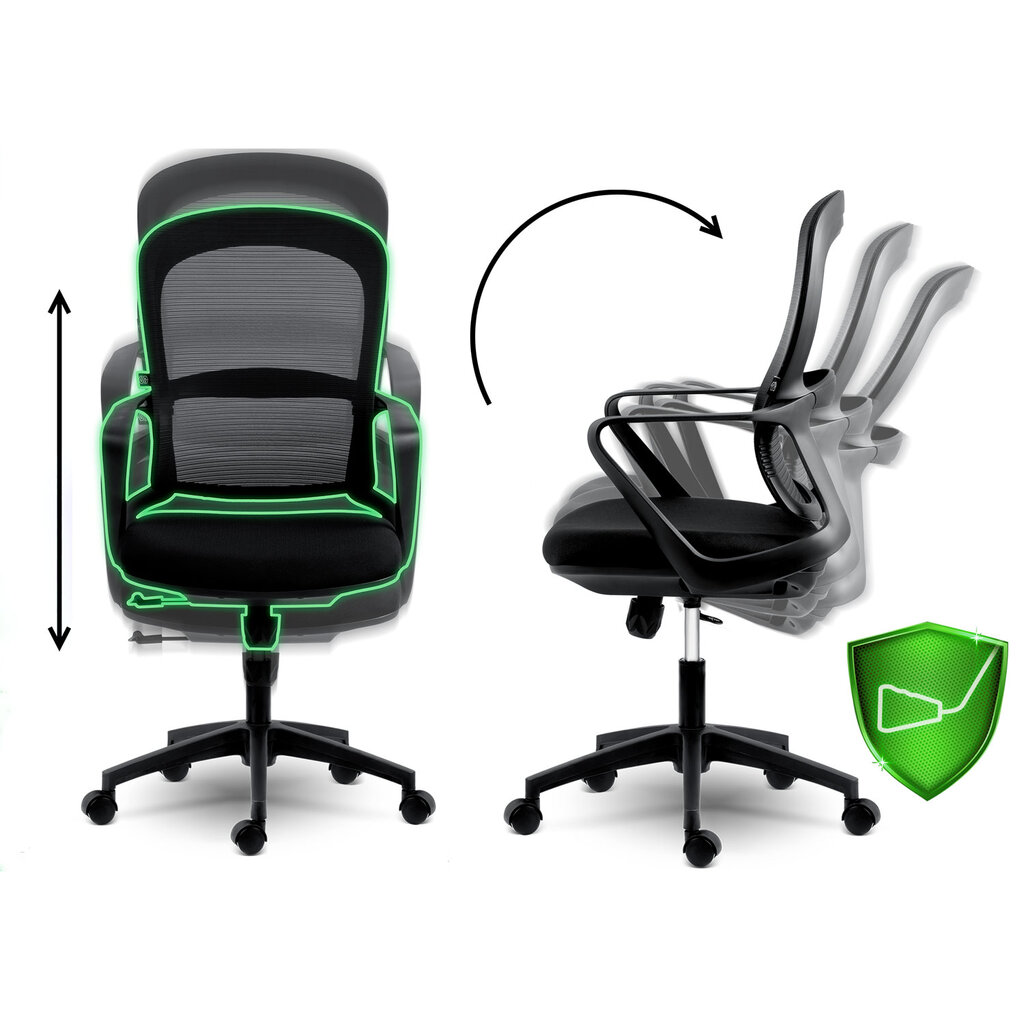 Ofiso kedė Sofotel Haga, juoda kaina ir informacija | Biuro kėdės | pigu.lt