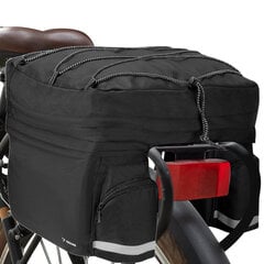 Galinis dviračio krepšys VP55, juodas kaina ir informacija | Krepšiai, telefonų laikikliai | pigu.lt