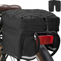 Galinis dviračio krepšys VP55, juodas kaina ir informacija | Krepšiai, telefonų laikikliai | pigu.lt