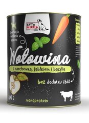Корм Syta Micha для взрослых собак с говядиной, морковью, яблоками и базиликом, 800 г цена и информация | Консервы для собак | pigu.lt