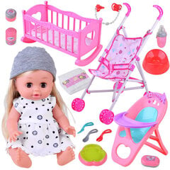 Interaktyvi lėlė su naujagimio rinkiniu, įvairių spalvų kaina ir informacija | Žaislai mergaitėms | pigu.lt